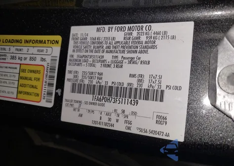 2017 Ford Fusion Se z USA, uszkodzony, nr VIN 3FA6P0H79HR375412